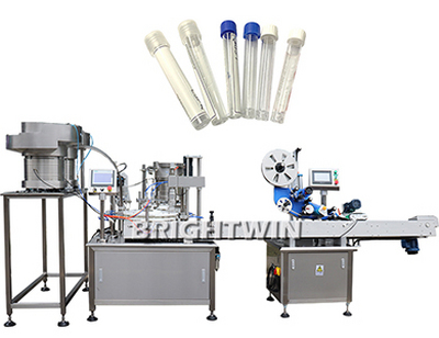 试管灌装旋盖贴标一体机